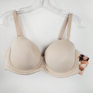 New Cacique Strapless Bra Size 42B Sensual Nude NWT Lane Bryant Removable Straps